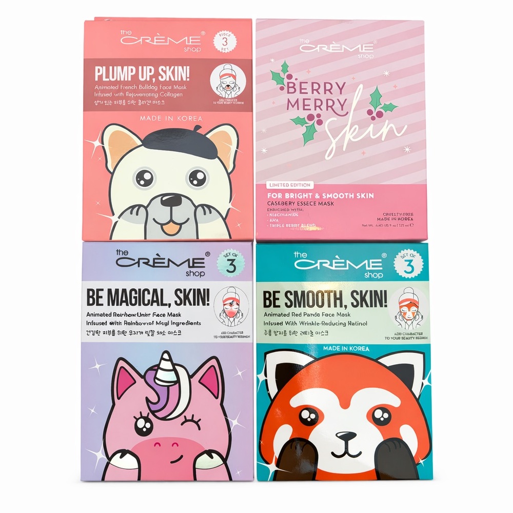 The Crème Shop 14 Face Mask Set NWT great for Spa party or valentines gift!